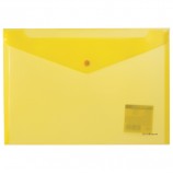 Папка-конверт с кнопкой ERICH KRAUSE 'Envelope', А4, до 100 листов, тонированная, ассорти, 0,18 мм, 42931