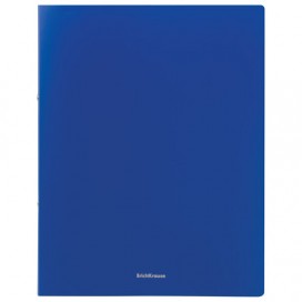 Папка на 2 кольцах ERICH KRAUSE 'Classic', 24 мм, синяя, до 130 листов, 0,5 мм, 47014
