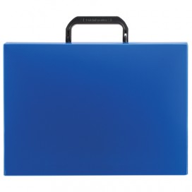 Портфель пластиковый ERICH KRAUSE 'Glance Vivid', А4 (335х230х35 мм), без отделений, фактура диагональ, ассорти, 43108
