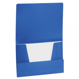 Папка на резинках BRAUBERG 'Office', синяя, до 300 листов, 500 мкм, 227712