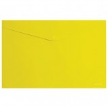 Папка-конверт с кнопкой ERICH KRAUSE 'Classic', A4, до 120 листов, непрозрачная, желтая, 0,18 мм, 47109