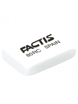 Резинка стирательная FACTIS 80 RC (Испания), прямоугольная, 28х20х7 мм, мягкая, синтетический каучук, CNF80RC