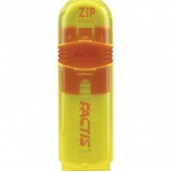 Резинка стирательная FACTIS ZIP (Испания), пластиковый держатель, 80x10x10 мм, ПВХ, ассорти, PTF1030