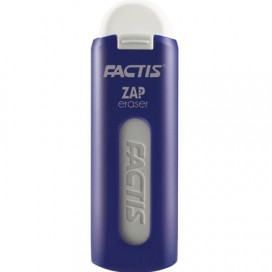 Резинка стирательная FACTIS ZAP (Испания), пластиковый держатель, 75x7x8 мм, ПВХ, ассорти, PTF1130