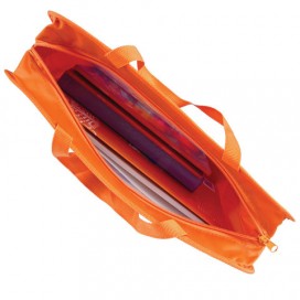 Папка на молнии с ручками BRAUBERG, А4, 1 отделение, пластиковая, молния сверху, 'Рыжая лиса', 75 мм, 228169