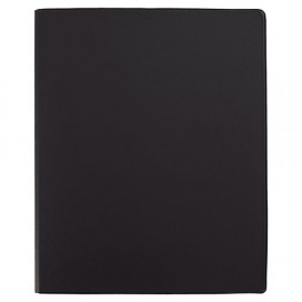 Папка с металлическим пружинным скоросшивателем BRAUBERG, картон/ПВХ, 35 мм, черная, до 290 листов