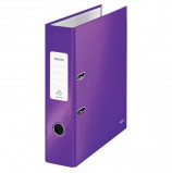 Папка-регистратор LEITZ 'WOW', механизм 180°, ламинированная, 80 мм, фиолетовая, 10050062