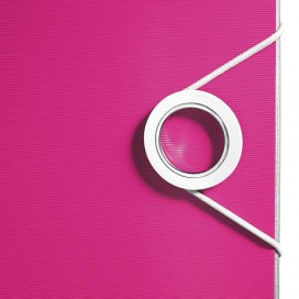 Папка-регистратор LEITZ 'Active WOW', механизм 180°, полифом, 82 мм, розовая, 11060023