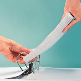 Папка-регистратор LEITZ 'Active WOW', механизм 180°, полифом, 82 мм, оранжевая, 11060044