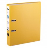 Папка-регистратор LEITZ, механизм 180°, с покрытием пластик, 80 мм, желтая, 10101215