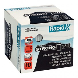 Скобы для степлера RAPID HD110 'Super Strong' №9/14, 5000 штук, в картонной коробке, до 110 листов, 24871500
