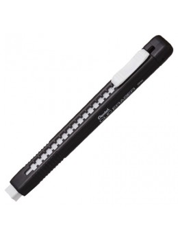 Резинка стирательная PENTEL (Япония) 'Clic Eraser', 80 мм, выдвижная, пластиковый черный футляр, ZE80-A