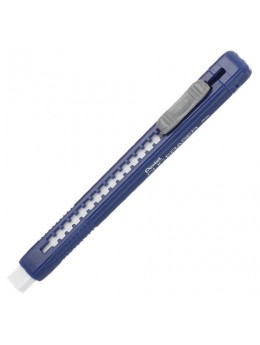 Резинка стирательная PENTEL (Япония) 'Clic Eraser', 80 мм, выдвижная, пластиковый синий футляр, ZE80-C