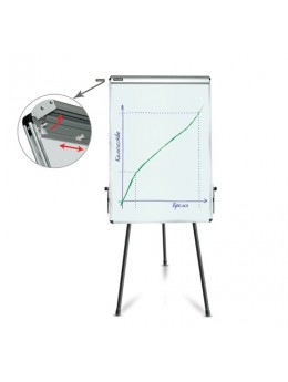 Доска-флипчарт магнитно-маркерная (70х100 см), тренога, ГАРАНТИЯ 10 ЛЕТ, BRAUBERG, 231720