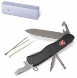 Подарочный нож VICTORINOX 'Centurion', 111 мм, складной, с фиксацией лезвия, черный, 11 функций, 0.8453.3
