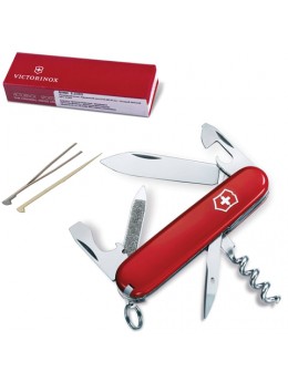 Подарочный нож VICTORINOX 'Sportsman', 84 мм, складной, красный, 13 функций, 0.3803 Подарочный нож VICTORINOX 'Sportsman', 84 мм, складной, красный, 13 функций, 0.3803