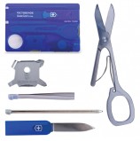 Подарочный набор 'Швейцарская Карта' VICTORINOX 'Swiss Card Lite', полупрозрачная синяя, 13 функций, 0.7322.T2