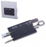 Подарочный набор 'Швейцарская Карта' VICTORINOX 'Swiss Card Onyx', полупрозрачная, черная, 11 функ., 0.7133.T3