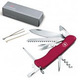 Подарочный нож VICTORINOX 'Outrider', 111 мм, складной, с фиксирующимся лезвием, красный, 14 функций, 0.9023