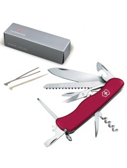Подарочный нож VICTORINOX 'Outrider', 111 мм, складной, с фиксирующимся лезвием, красный, 14 функций, 0.9023 Подарочный нож VICTORINOX 'Outrider', 111 мм, складной, с фиксирующимся лезвием, красный, 14 функций, 0.9023