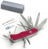 Подарочный нож VICTORINOX 'Work champ', 111 мм, складной, с фиксирующимся лезвием, красный, 21 функция, 0.9064