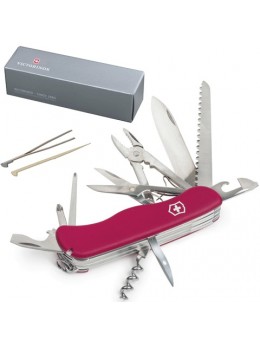 Подарочный нож VICTORINOX 'Hercules', 111 мм, складной, с фиксирующимся лезвием, красный, 18 функций, 0.9043 Подарочный нож VICTORINOX 'Hercules', 111 мм, складной, с фиксирующимся лезвием, красный, 18 функций, 0.9043