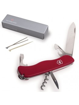 Подарочный нож VICTORINOX 'Picknicker', 111 мм, складной, с фиксирующимся лезвием, красный, 11 функций, 0.8853 Подарочный нож VICTORINOX 'Picknicker', 111 мм, складной, с фиксирующимся лезвием, красный, 11 функций, 0.8853