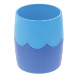 Подставка-органайзер СТАММ (стакан для ручек), сине-голубая, непрозрачная, СН505