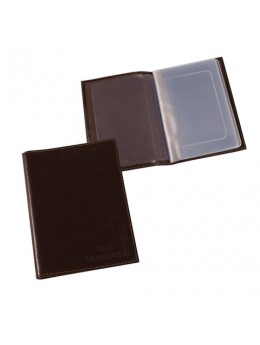 Бумажник водителя BEFLER 'Грейд', натуральная кожа, тиснение, 6 пластиковых карманов, коричневый, BV.1.-9