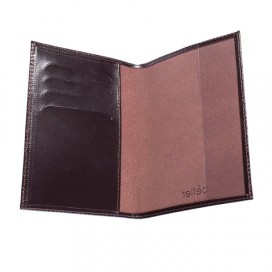 Обложка для паспорта BEFLER 'Classic', натуральная кожа, тиснение 'Passport', коричневая, O.23.-1