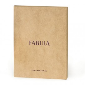 Обложка для паспорта FABULA 'Largo', натуральная кожа, тиснение 'Passport', коричневая, O.1.LG