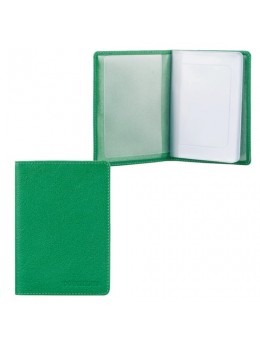 Бумажник водителя FABULA 'Every day', натуральная кожа, тиснение, 6 пластиковых карманов, зеленый, BV.53.FP