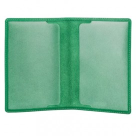 Обложка для паспорта FABULA 'Every day', натуральная кожа, тиснение 'Passport', зеленая, О.53.FP
