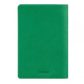 Обложка для паспорта FABULA 'Every day', натуральная кожа, тиснение 'Passport', зеленая, О.53.FP