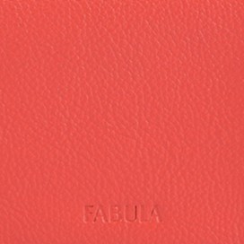 Визитница карманная FABULA 'Friends' на 40 визиток, натуральная кожа, тиснение, грейпфрут, V.38.CH