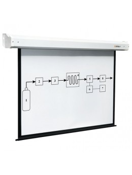 Экран проекционный настенный (200х200 см), матовый, электропривод, 1:1, DIGIS ELECTRA, DSEM-1104