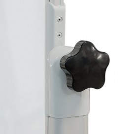 Доска магнитно-маркерная 90x120 см, двусторонняя, на стенде, держатели для бумаги, OFFICE '2х3' (Польша), TOS129