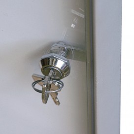 Доска-витрина магнитно-маркерная на 4 листа А4, алюминиевая рамка, замок, OFFICE, '2х3' (Польша), GS44A4
