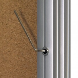 Доска-витрина пробковая (90x60 см), алюминиевая рамка, OFFICE, '2х3' (Польша), GK296