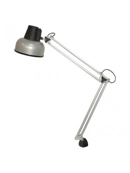 Светильник настольный 'Бета', на струбцине, лампа накаливания/люминесцентная/светодиодная, до 60 Вт, серебристый, высота 70 см,Е27