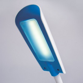 Светильник настольный SONNEN OU-146, на подставке, светодиодный, 4 Вт, белый/синий, 236671
