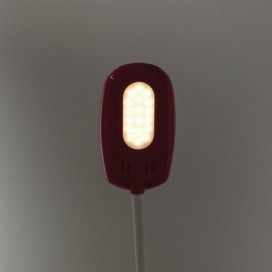 Светильник настольный SONNEN PH-3259, на подставке, светодиодный, 6 Вт, аккумулятор, зарядка от USB, красный, 236692