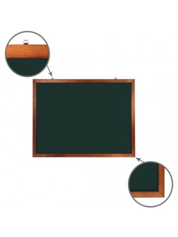 Доска для мела магнитная (90х120 см), зеленая, деревянная окрашенная рамка, Россия, BRAUBERG, 236892
