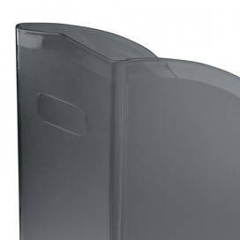 Лоток вертикальный для бумаг BRAUBERG 'Cosmo' (260х85х315 мм), серый