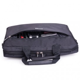 Сумка деловая BRAUBERG 'Tempo', 30х40х4 см, отделение для планшета и ноутбука 15,6', ткань, черная, 240453