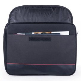 Сумка деловая BRAUBERG 'Profi', 25х35х7 см, отделение для планшета и ноутбука 13,3', ткань, черная, 240440