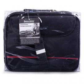 Сумка деловая BRAUBERG 'Profi', 25х35х7 см, отделение для планшета и ноутбука 13,3', ткань, черная, 240440