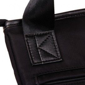 Сумка на ремне BRAUBERG 'Palermo', отделение для планшета 9,7', размер 27х23 см, ткань, черная, 240502