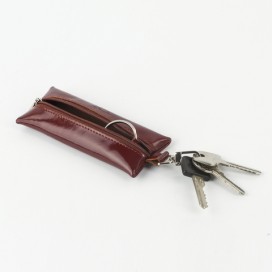 Футляр для ключей BEFLER 'Classic', натуральная кожа, на молнии, 55x135 мм, коньяк, KL.8.-1