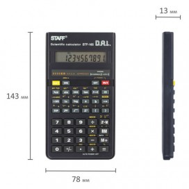 Калькулятор инженерный STAFF STF-165 (143х78 мм), 128 функций, 10 разрядов, 250122